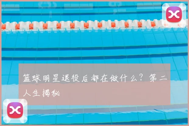 篮球明星退役后都在做什么？第二人生揭秘
